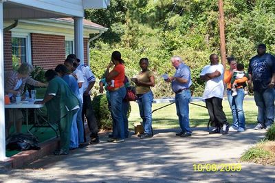 Lines are forming
