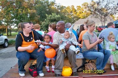 Getting ready for the hayride
