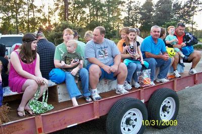Getting ready for the hayride
