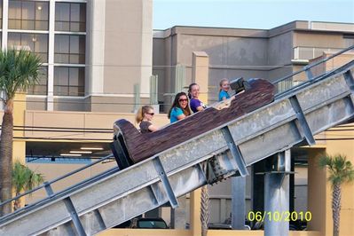 Moriah, Destiny, Jessica & Kearstin on the Log Flume
