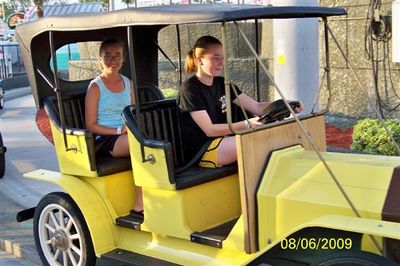 Safe driver!
Moriah drives Jessica around
