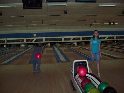 Chase & Moriah bowling

